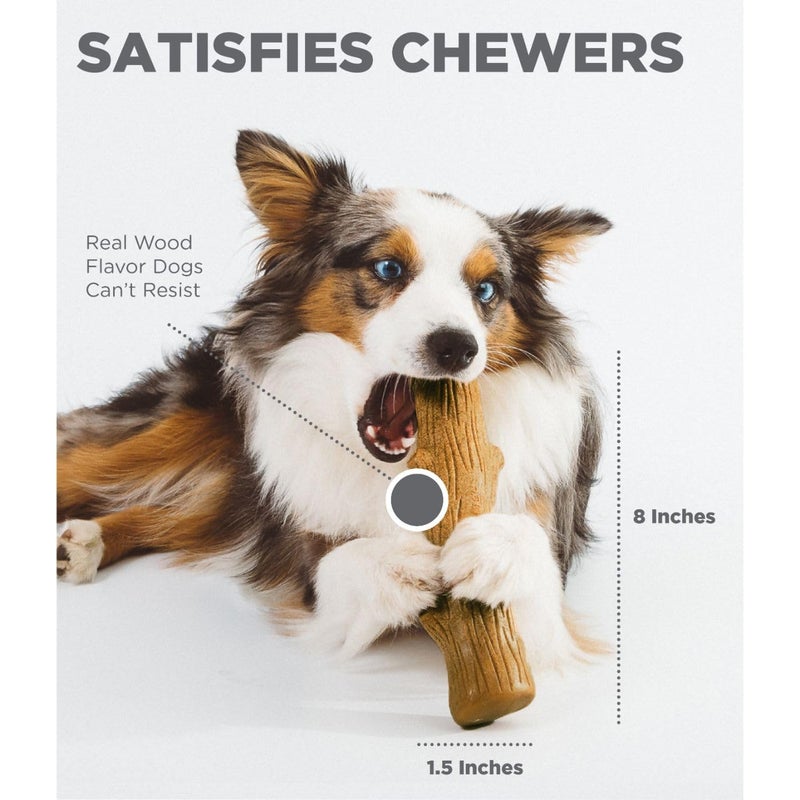 Petstages Pupstages Dogwood Dog Chew Toy â€“ Real-Wood Blend, Natural Flavor & Texture, Moderate Chewers, Small, 5.4" - Image 4